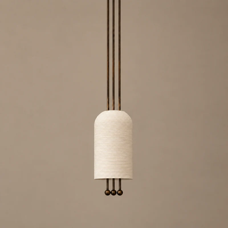 The Verona Solo | Solid Copper & Fluted Biscuit Ceramic | CLVRS
