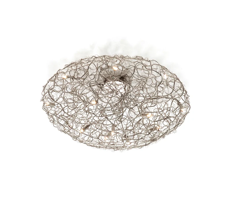 Brand van Egmond Crystal Waters Deckenleuchte Ø80 Nickel – Ausstellungsstück