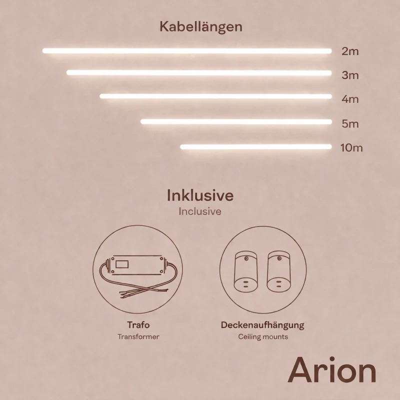 s.luce Arion Flex LED Hänge- & Deckenleuchte Licht-Schlauch