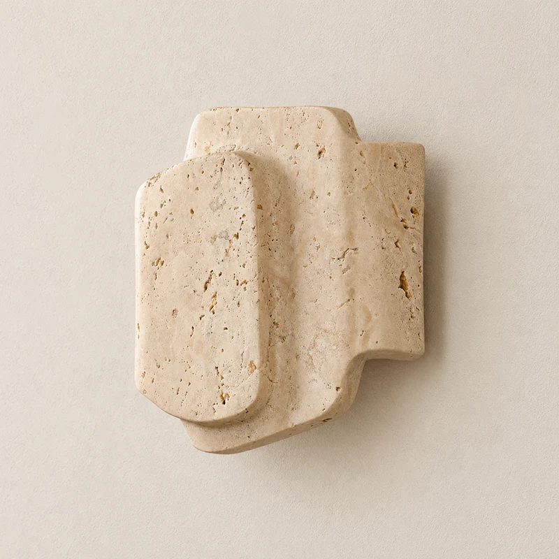 Travertine Layered Wall Sconce | CLDSQ322
