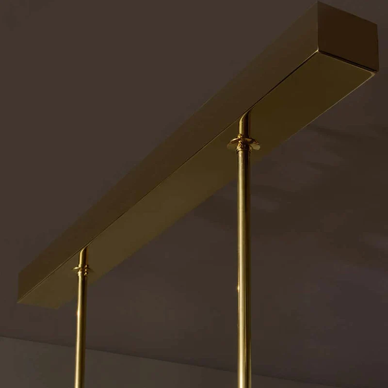 Petalo Linear | Olive Glass & Brass | CL89AGPETV