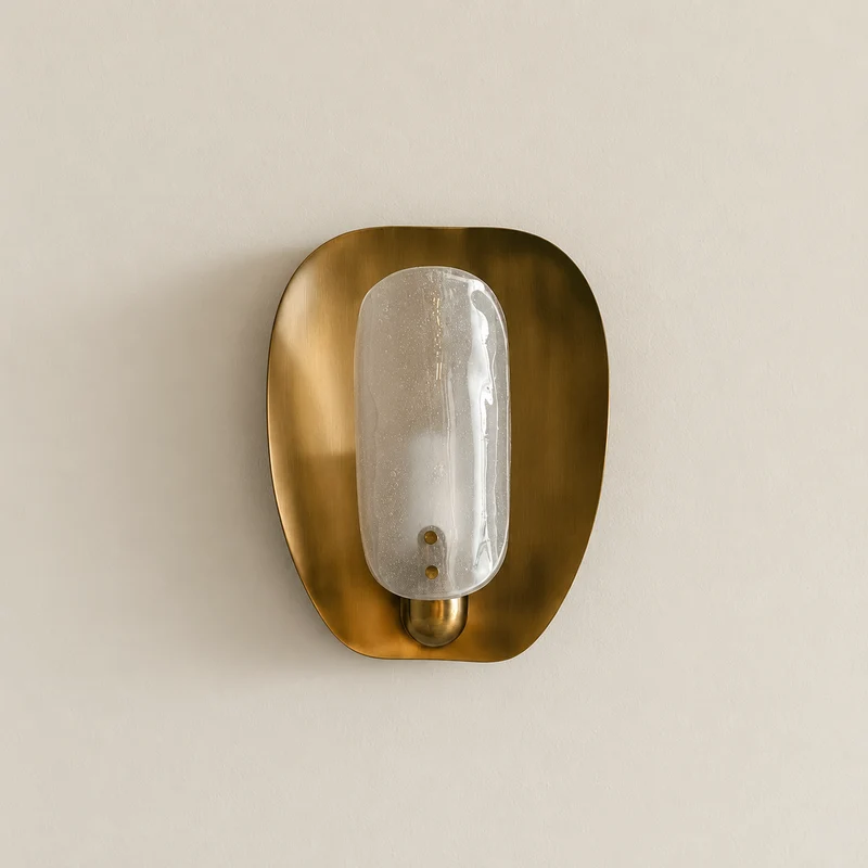 Brass & Glass Capsule Wall Sconce | CLDW56