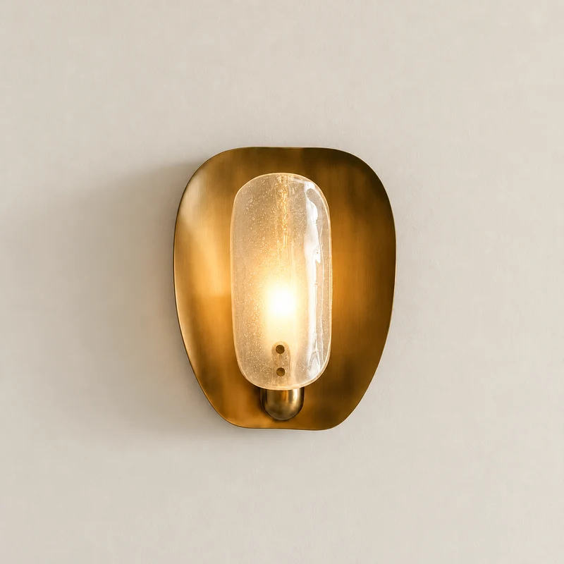 Brass & Glass Capsule Wall Sconce | CLDW56