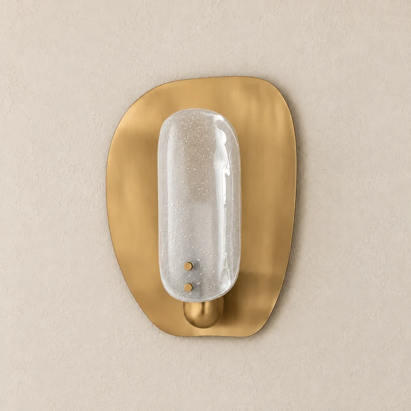 Brass & Glass Capsule Wall Sconce | CLDW56