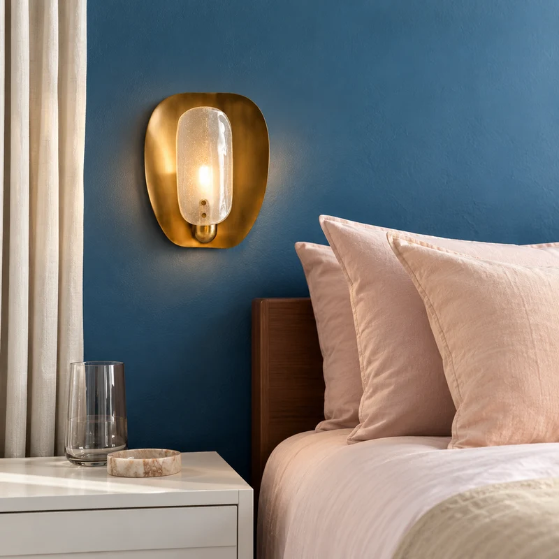Brass & Glass Capsule Wall Sconce | CLDW56