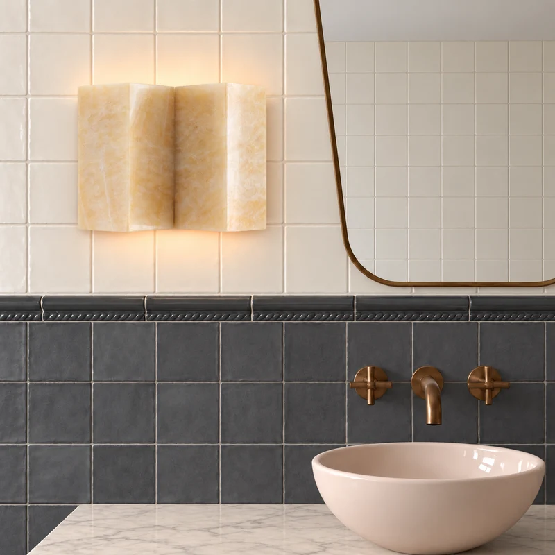 Jade Wall Sconce | Wide Block | CLMZUP