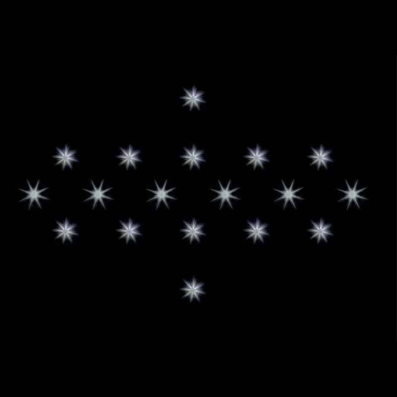 Swarovski - System RELAX 18 STERNE LED vernickelt 20W 3400K inkl. Netzteil