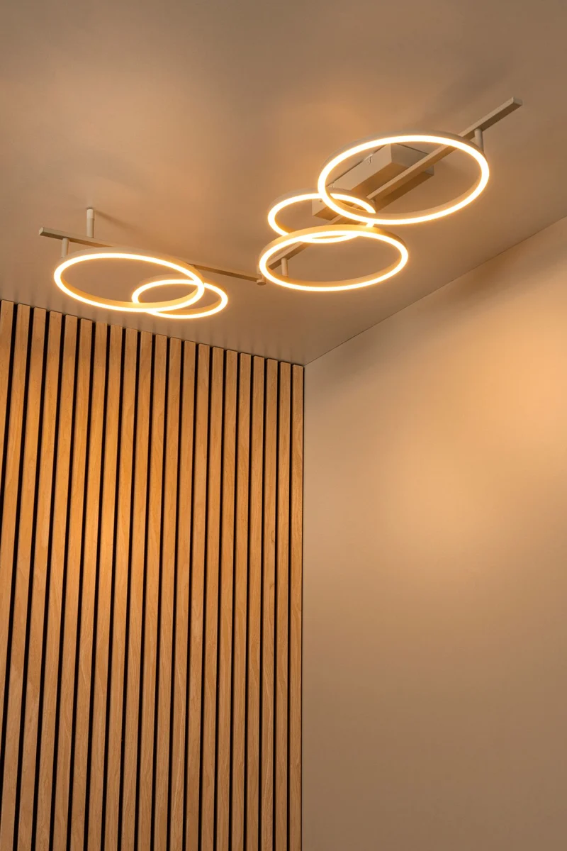 LED-Deckenleuchte Nicola CCT 90x170cm Taupe