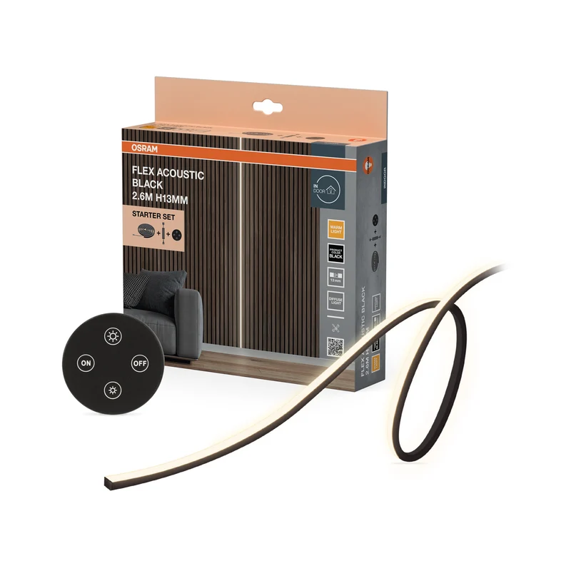 OSRAM Flex Acoustic Schwarz H13 mm 830 Starter-Set
