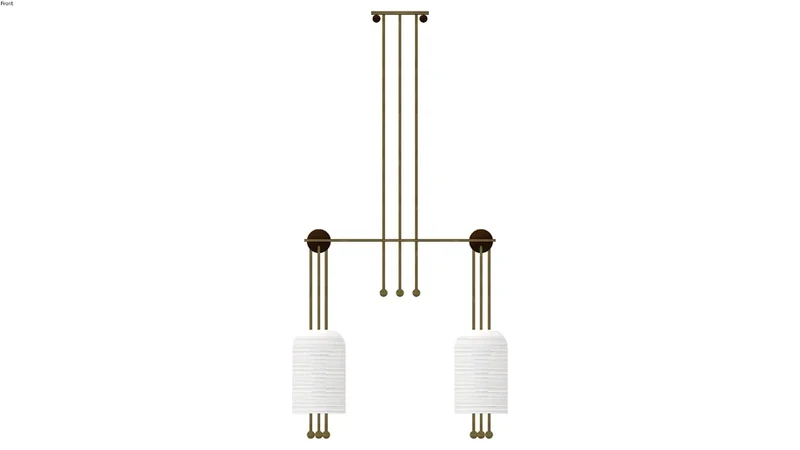 The Verona Linear | Solid Copper & Fluted Biscuit Ceramic | CLVRN