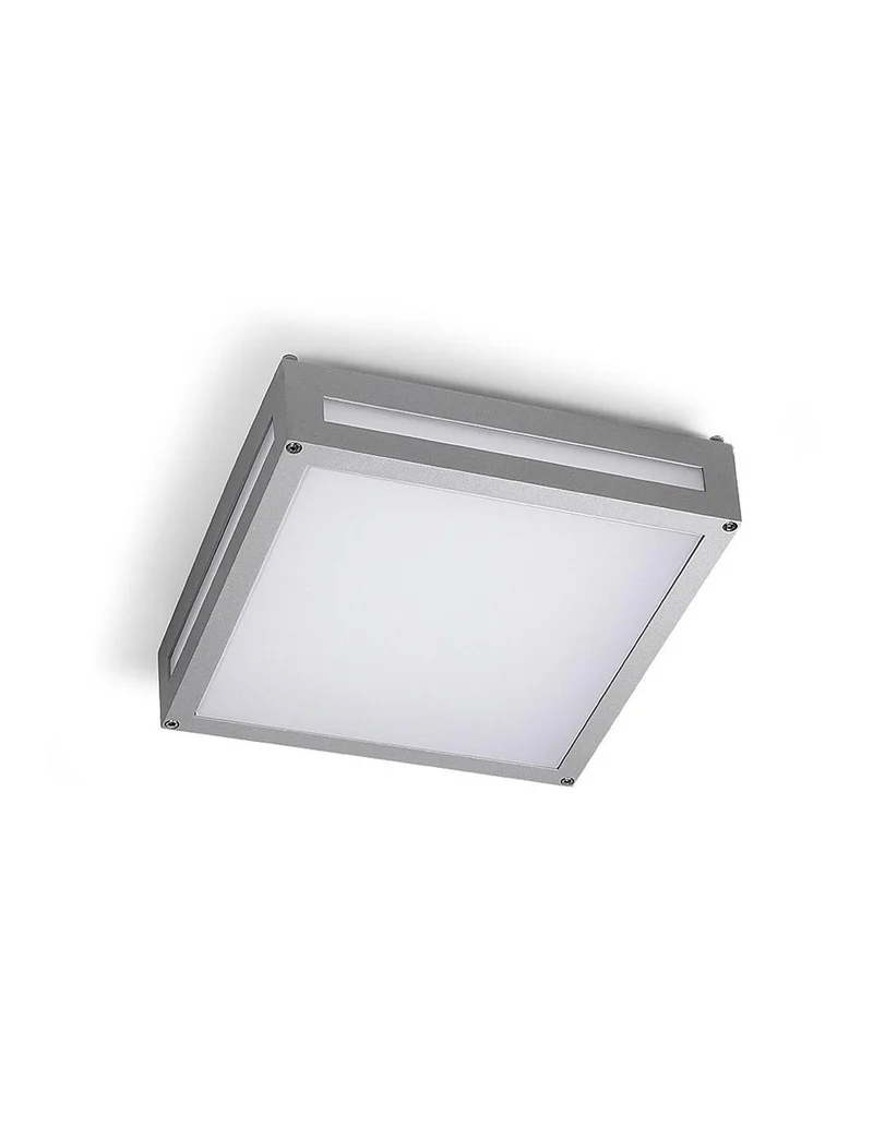 LEDS C4 LEGGETT LED-Außendeckenleuchte Grau – Abverkauf