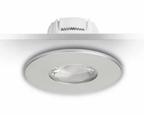 9er Set LED Einbaustrahler MD-881 – dimmbar, IP44, Ø 70 mm, warmweiß 2700 K, silber | Malmbergs
