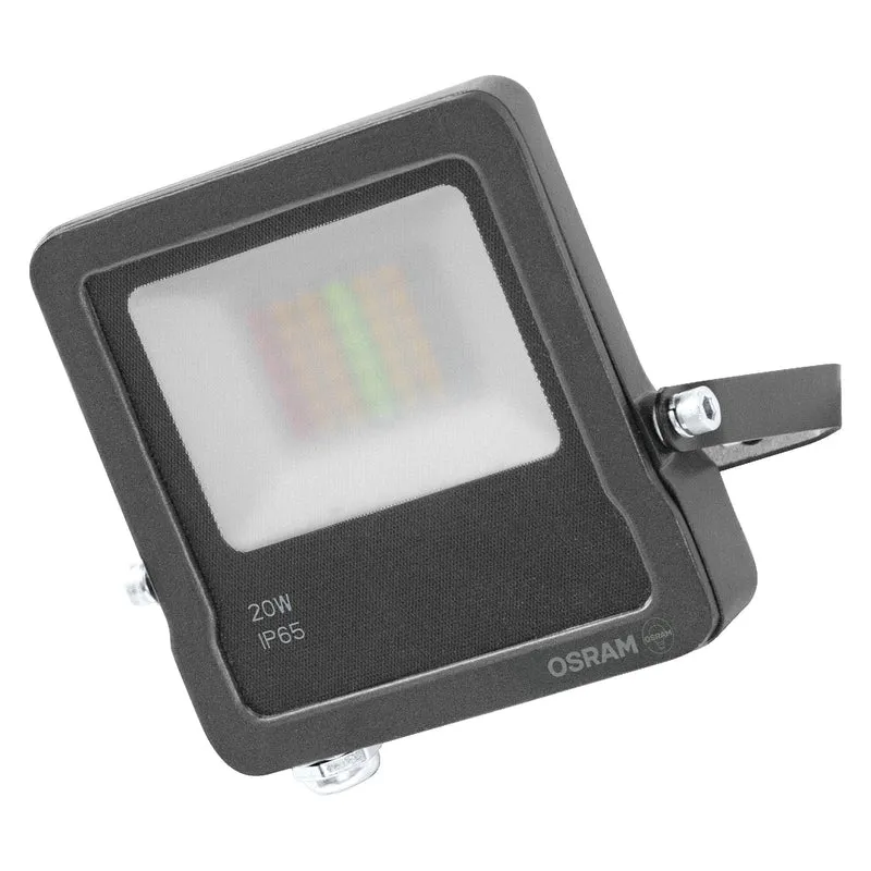 OSRAM SMART+ MATTER Floodlight LED-Fluter, 20W, 1800lm, RGBW 16 Mio. Farben, 3000K, WiFi, Matter, Alexa/Google, IP65