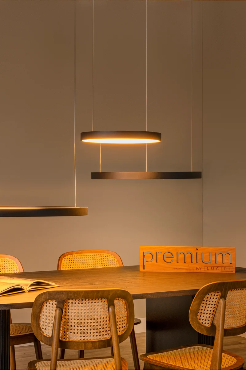 Lucide VIDAL LED-Pendelleuchte 3-flammig Schwarz