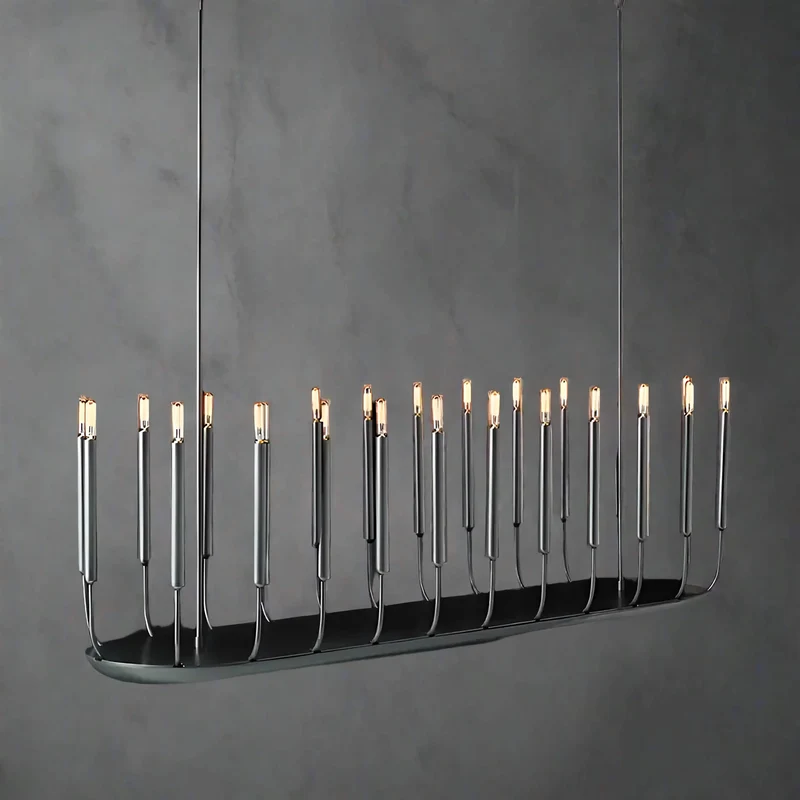 Architectural Candle Chandelier | Black | CLFRH0510B