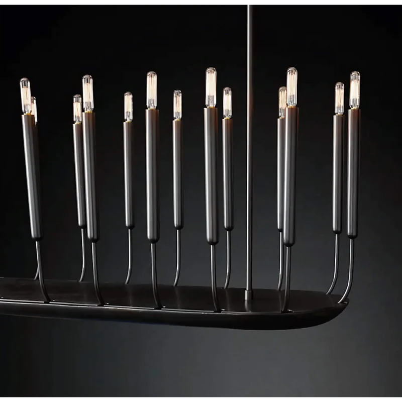 Architectural Candle Chandelier | Black | CLFRH0510B