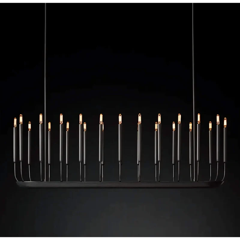 Architectural Candle Chandelier | Black | CLFRH0510B