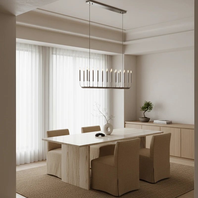 Architectural Candle Chandelier | Black | CLFRH0510B