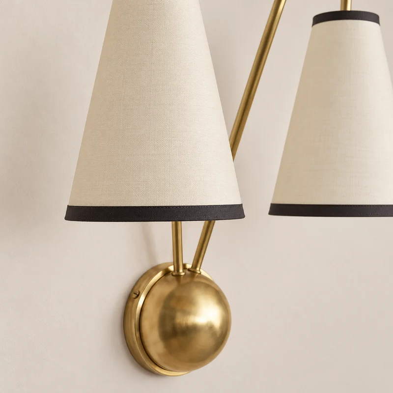 Brass Twin Arm Wall Sconce | CLSHT055
