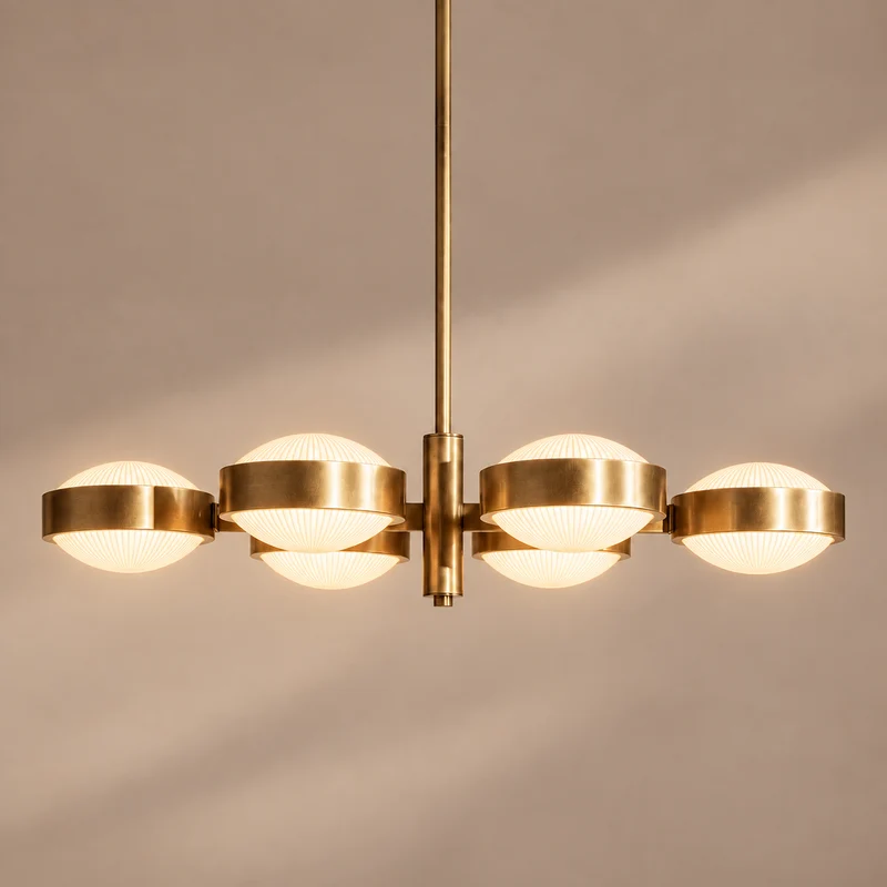 Edith Brass Linear Chandelier | CLEDDI89Q