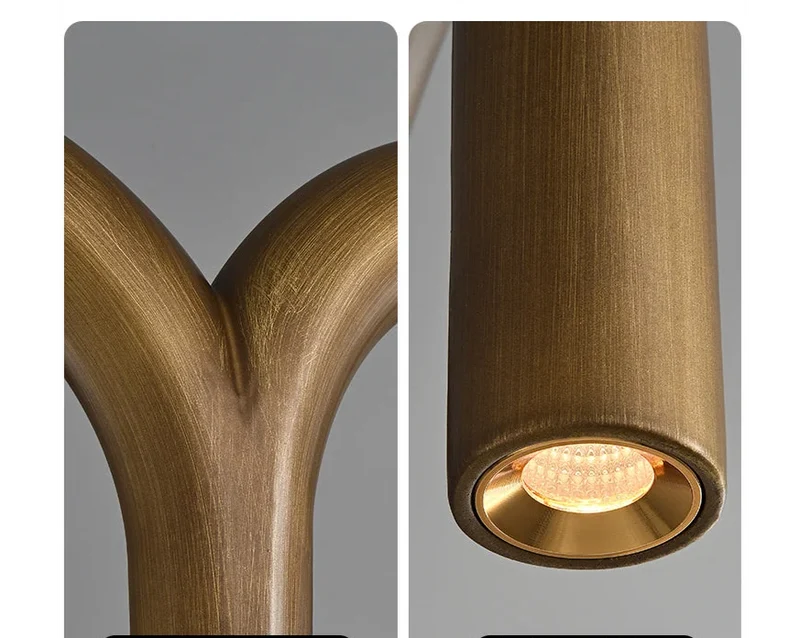 Patinated Brass Arch Chandelier | CLFISH520S