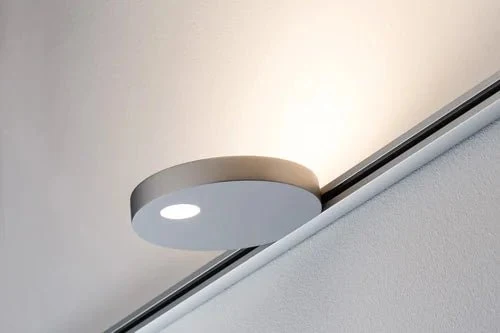 LED Spot Uplight Salto 16 W Chrom matt Urail Schienensystem Paulmann 953.21 – Silber