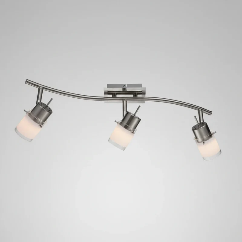 Armatur Deckenlampe 3 flammig 55cm Chrom eckig ESTO Vario Home