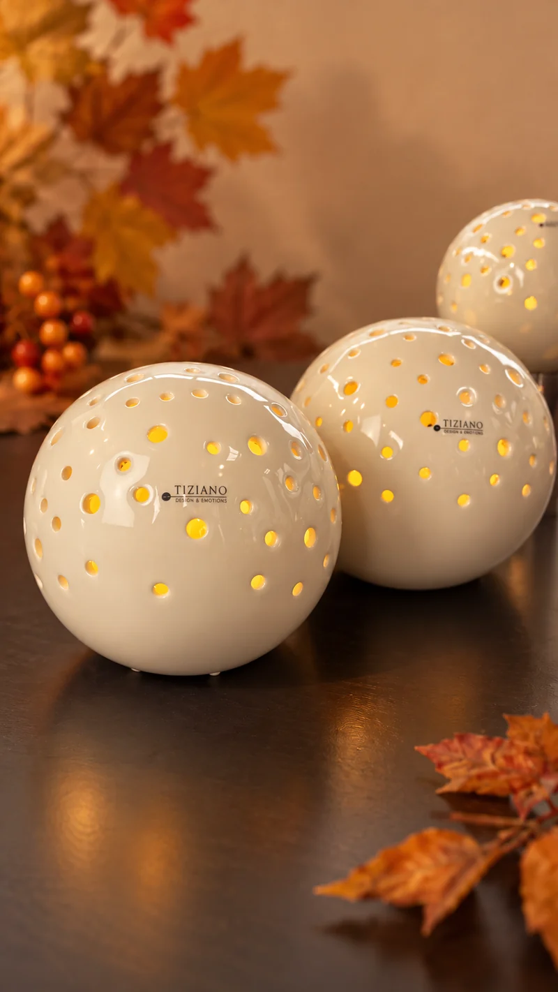 2er Set Lichtkugel Padova 8cm