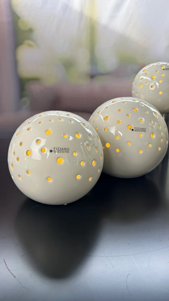2er Set Lichtkugel Padova 8cm