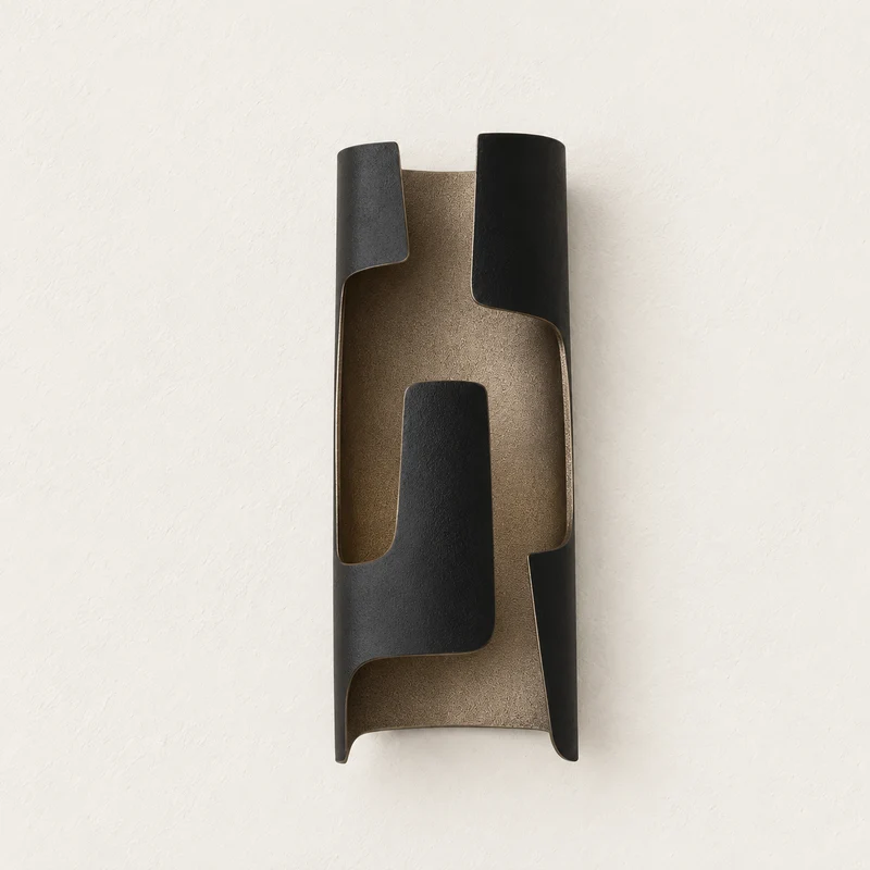 Patinated Curved Wall Sconce | CLRONF502