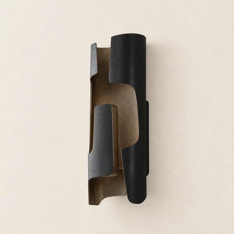 Patinated Curved Wall Sconce | CLRONF502