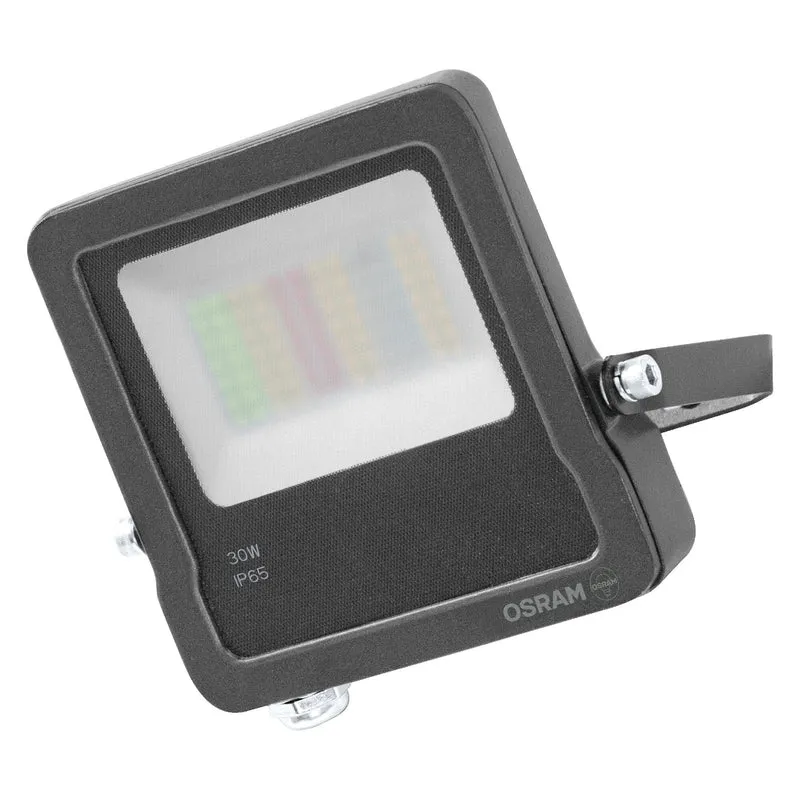 OSRAM SMART+ MATTER Floodlight LED-Fluter, 30W, 2700lm, RGBW 16 Mio. Farben, 3000K, WiFi, Matter, Alexa/Google, IP65