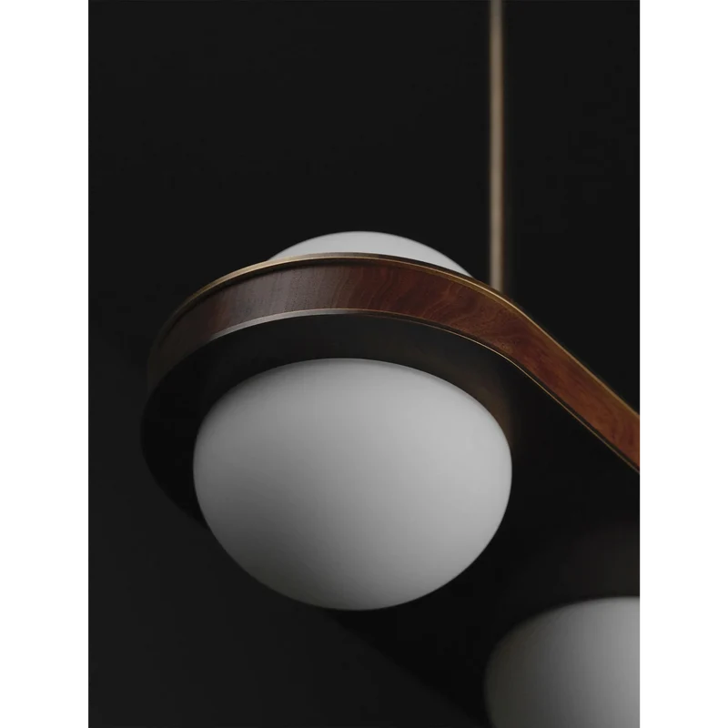 Wood & Brass Pendant | CLHTL026