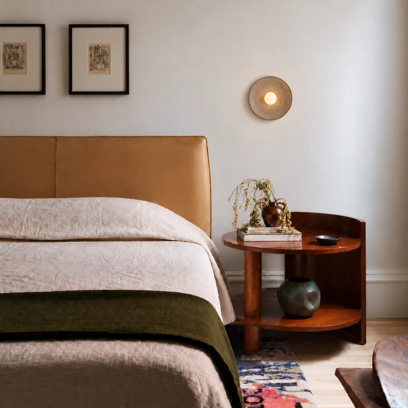 Ceramic Disc Wall Lamp | Cream, Green or Taupe | CLRJP025