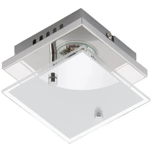 Kleine LED Wandlampe Deckenlampe aus Glas 12x12cm