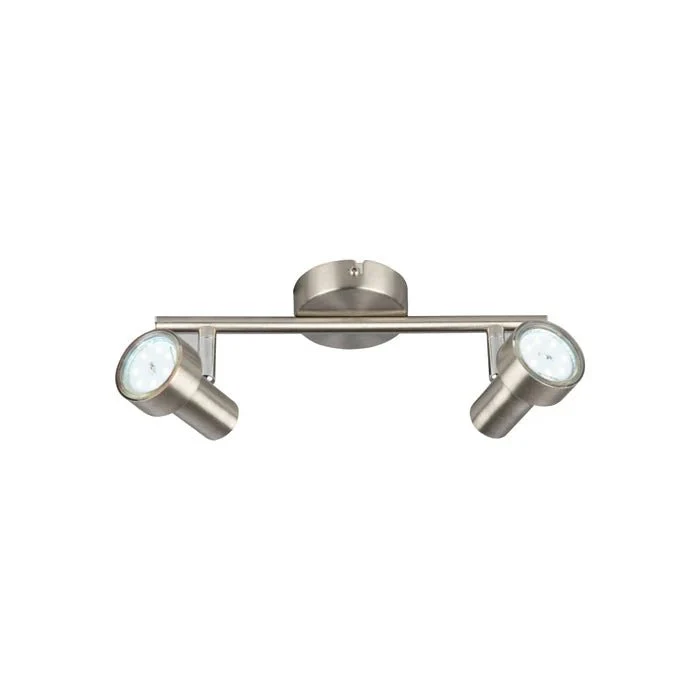 Briloner SUB LED-Deckenstrahler 2-flammig – GU10, schwenkbar, Matt-Nickel