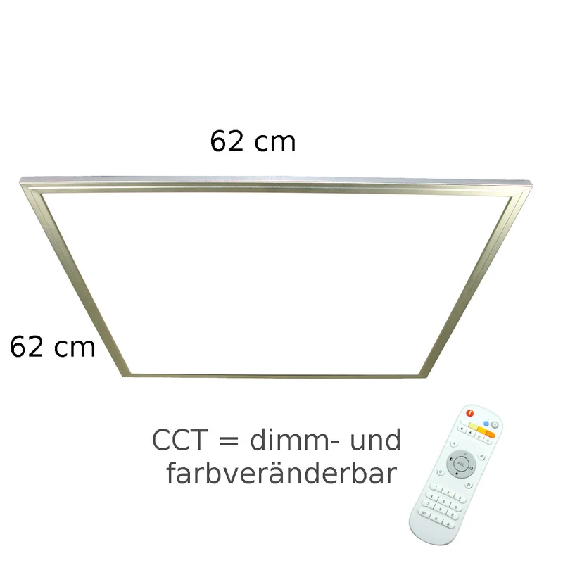 LED-Panel Vollspektrum 62 x 62 cm | flimmerfrei, UGR<19, 5400K
