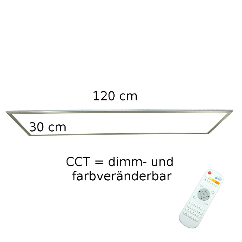 LED-Panel Vollspektrum 120 x 30 cm | flimmerfrei, UGR<19, 5700K