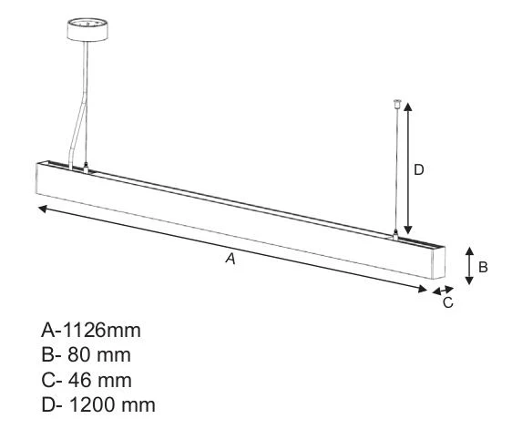 Pendelleuchte LINE d-i vollspektrum
