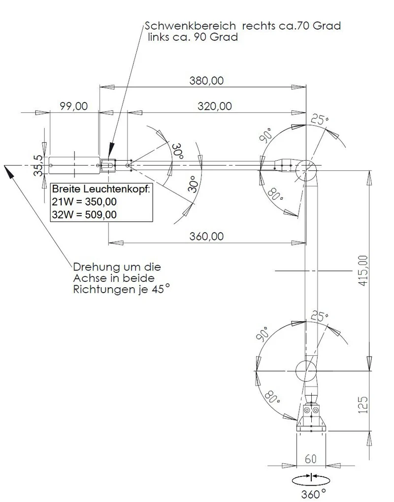 Tischleuchte LEDpower mit Vollspektrumlicht