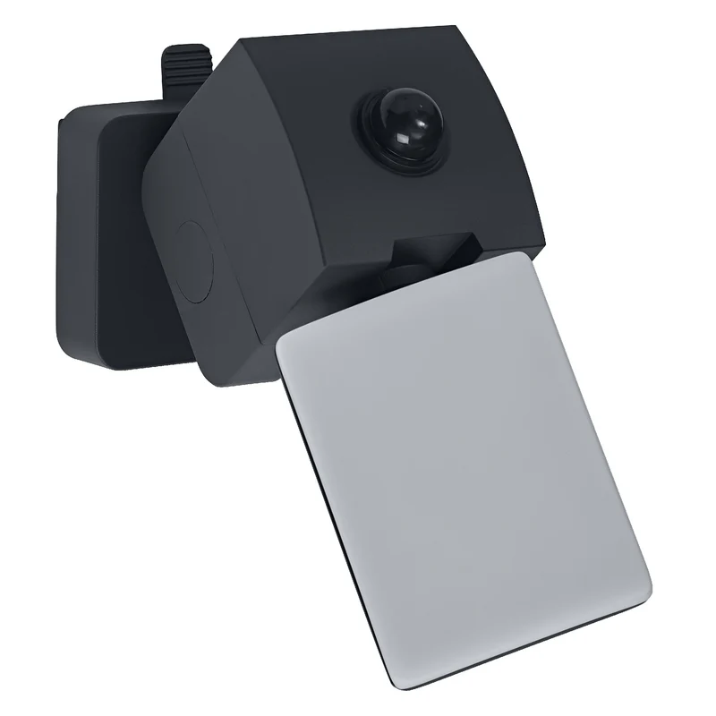 OSRAM Außenwandleuchte, Dunkelgrau, 2,5 W, 275 lm, 3000 K, 111° Abstrahlwinkel, 50. 000 h Lebensdauer, IP54, PIR-Bewegungsmelder, USB-C Ladefunktion
