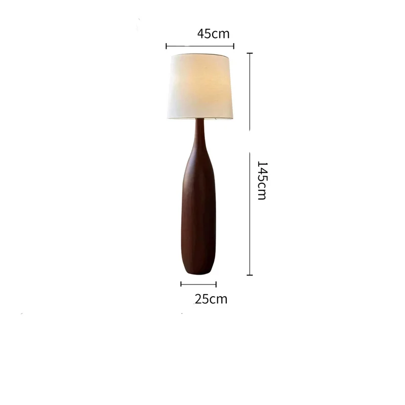 La Quercia Floor Lamp | Woodgrain Resin | CLQUE145