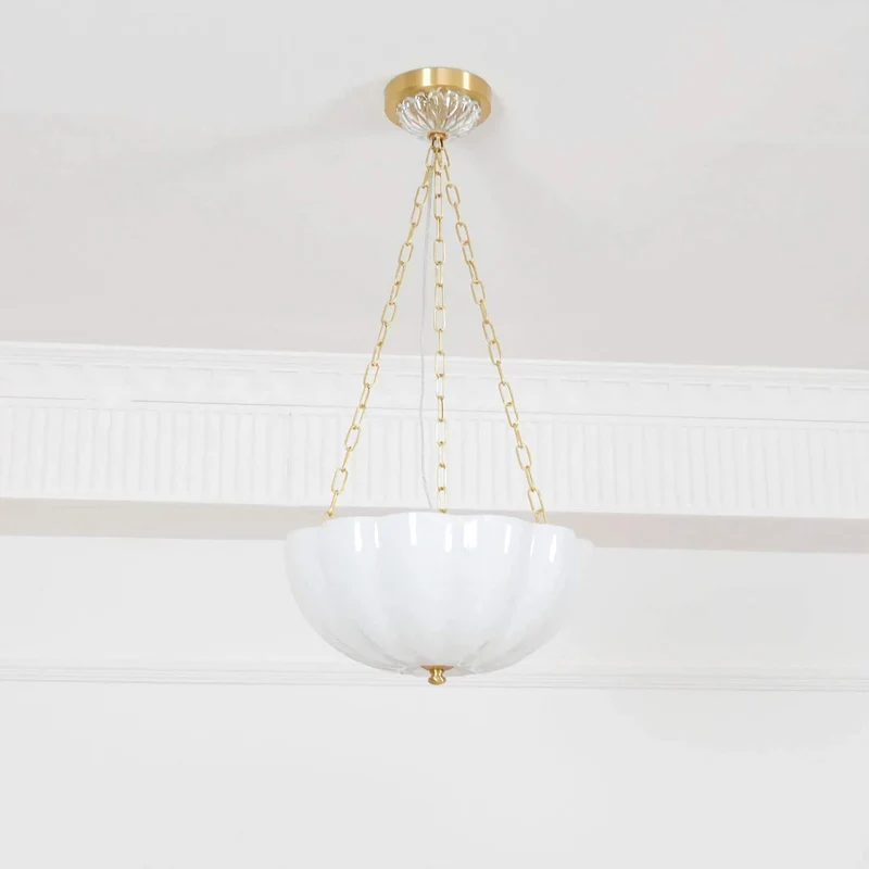 Frosted Glass Bowl Chandelier | CLVBG021