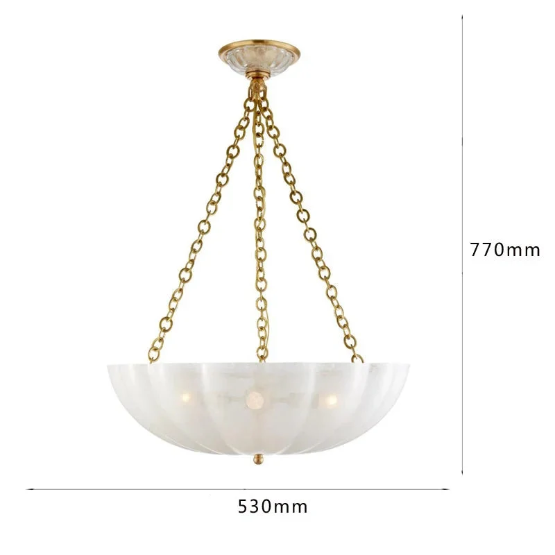 Frosted Glass Bowl Chandelier | CLVBG021