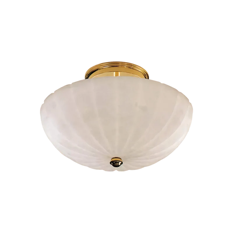 Frosted Glass Bowl Semi-Flush Mount | CLVBG021SM