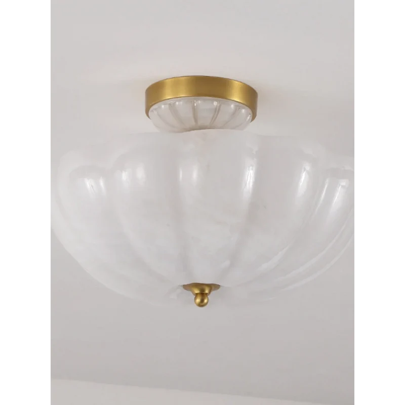 Frosted Glass Bowl Semi-Flush Mount | CLVBG021SM