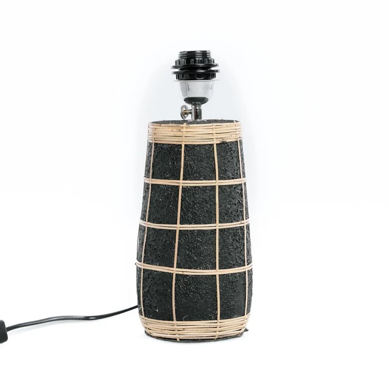 Tischlampe Skiathos Table Lamp natural Black Bizar Bazar