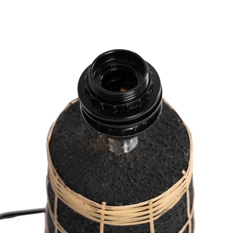 Tischlampe Skiathos Table Lamp natural Black Bizar Bazar