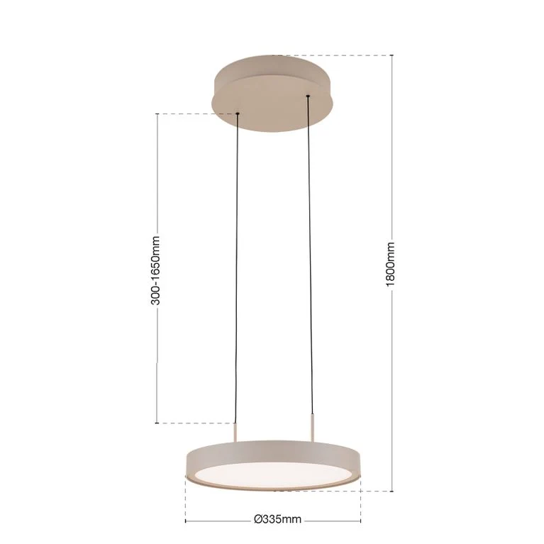 Pendelleuchte Meike Round