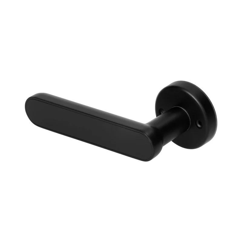 Trano Smarter Türgriff mit Touch-Tastatur & Fingerabdruckleser, Bluetooth 4.0, Zink, schwarz/silber, für Türen 38–56 mm, IP20